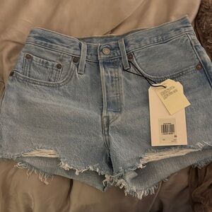 Women's Light Blue Denim Shorts Levi’s NWT